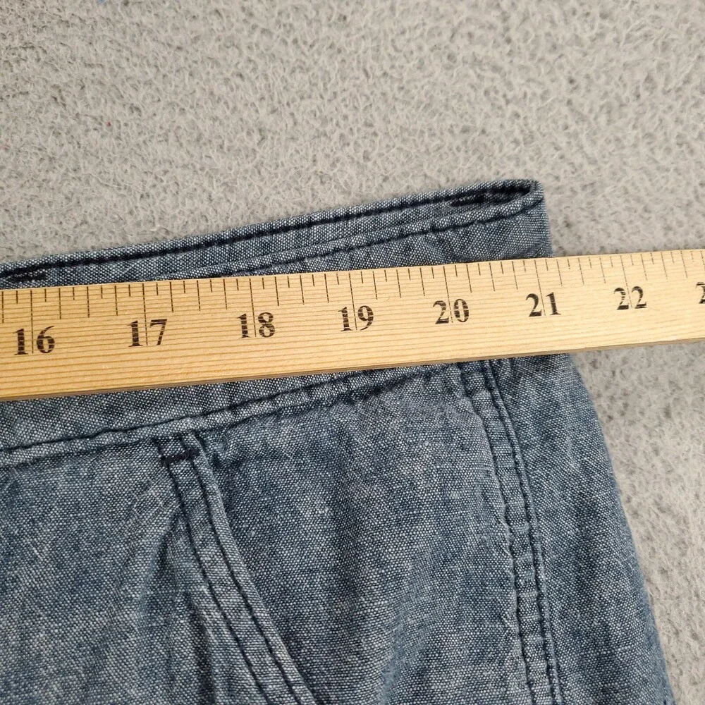 Levis Linen Cargo Shorts Mens Size 40 Blue Comfort Breathable